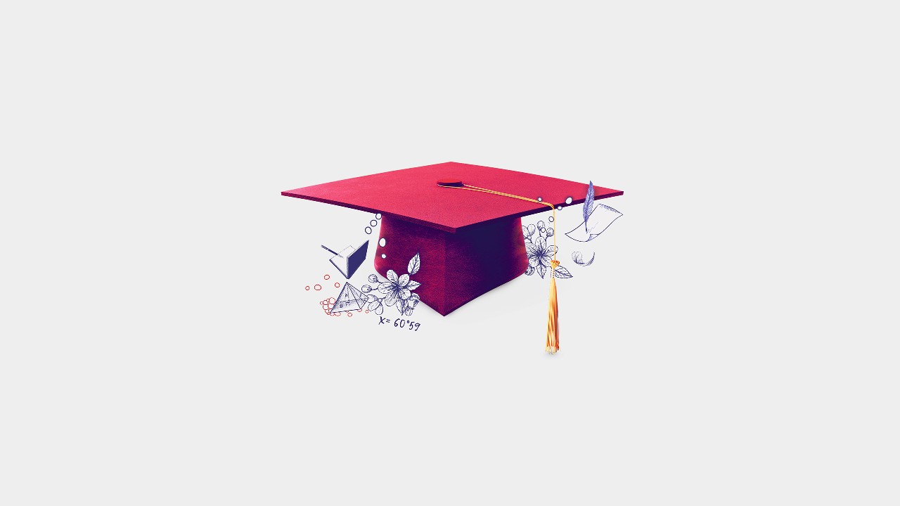 A graduation cap; image used for HSBC India NRI Overseas Education page