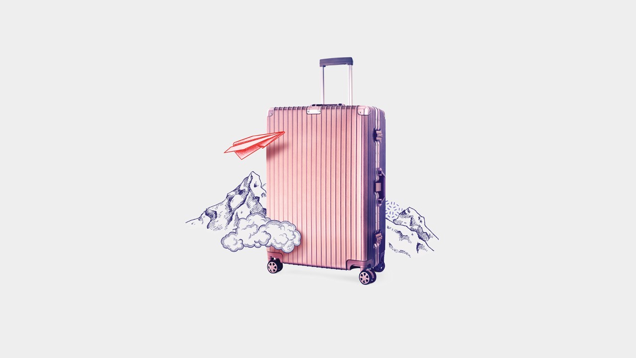 A luggage; image used for HSBC India International Privileges Premier for NRI section