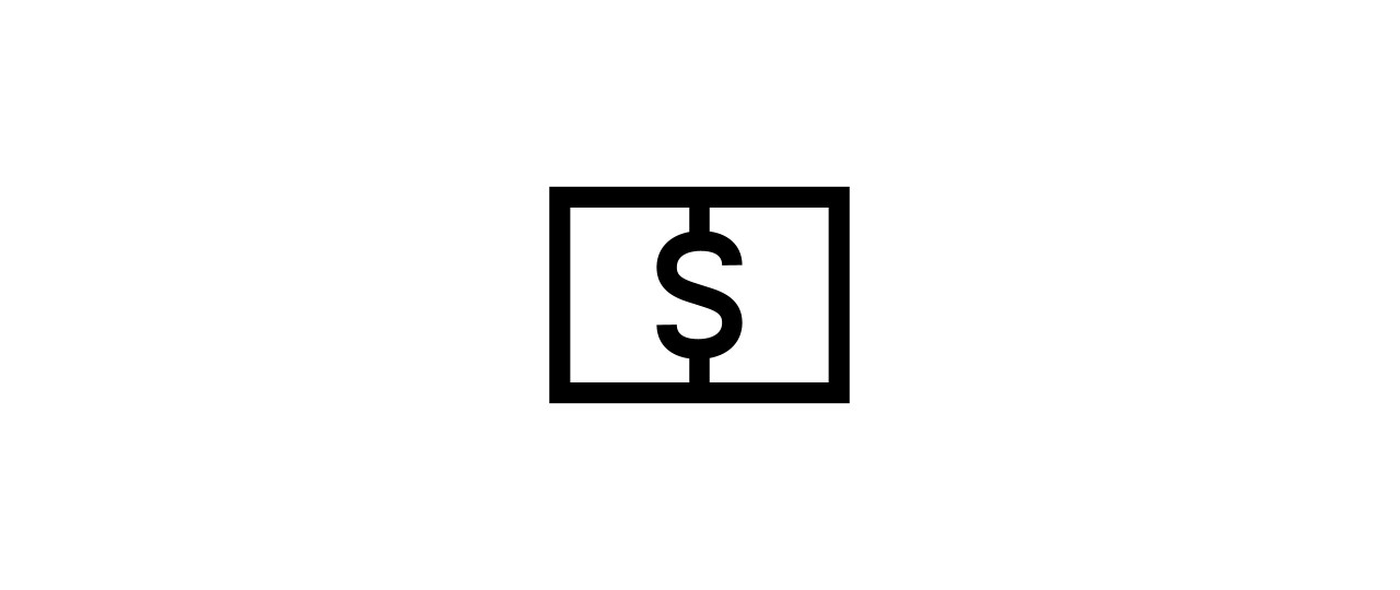 "Cash note" icon