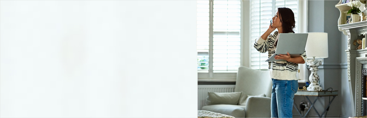 A woman talking on the phone; image used for HSBC India Avoid excessive borrowing article